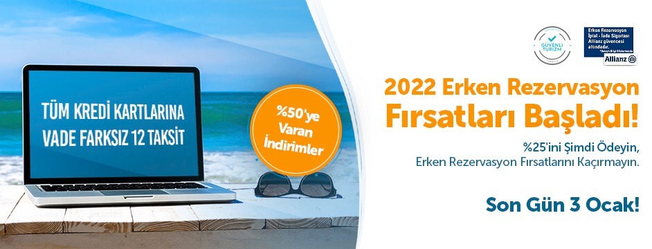 %25’ ni Öde, Erken Rezervasyon Fırsatlarını Kaçırma